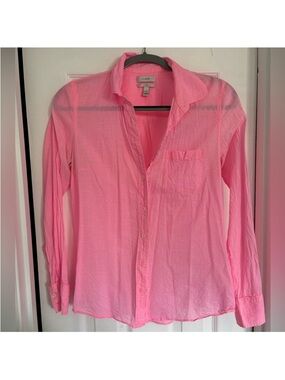 J. Crew Pink Linen Boy Shirt - Soft Pink | Size 4